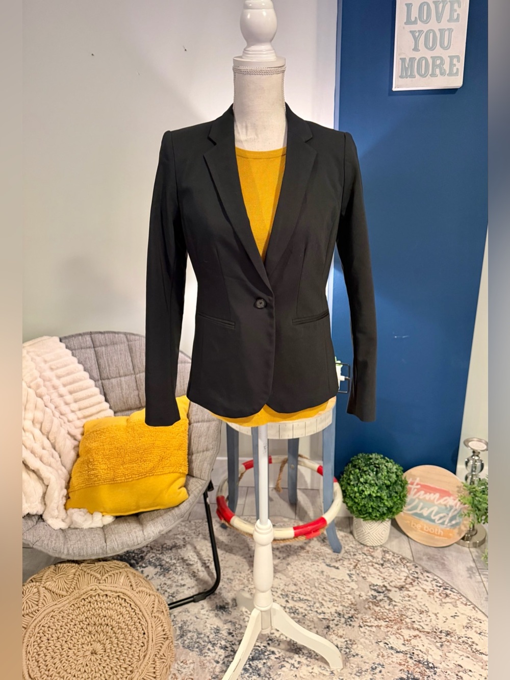 Apt. 9 The Torie Black Blazer Jacket Size 4